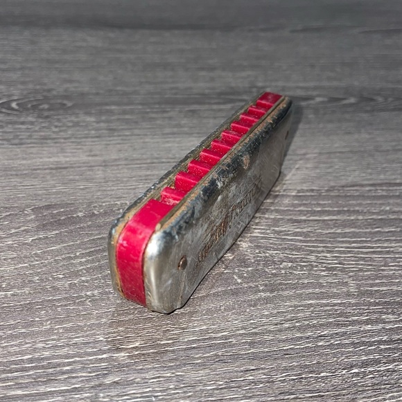 VINTAGE M. HOHNER GOLDEN MELODY Harmonica Key C Size 4”- 4.5” - Picture 5 of 8